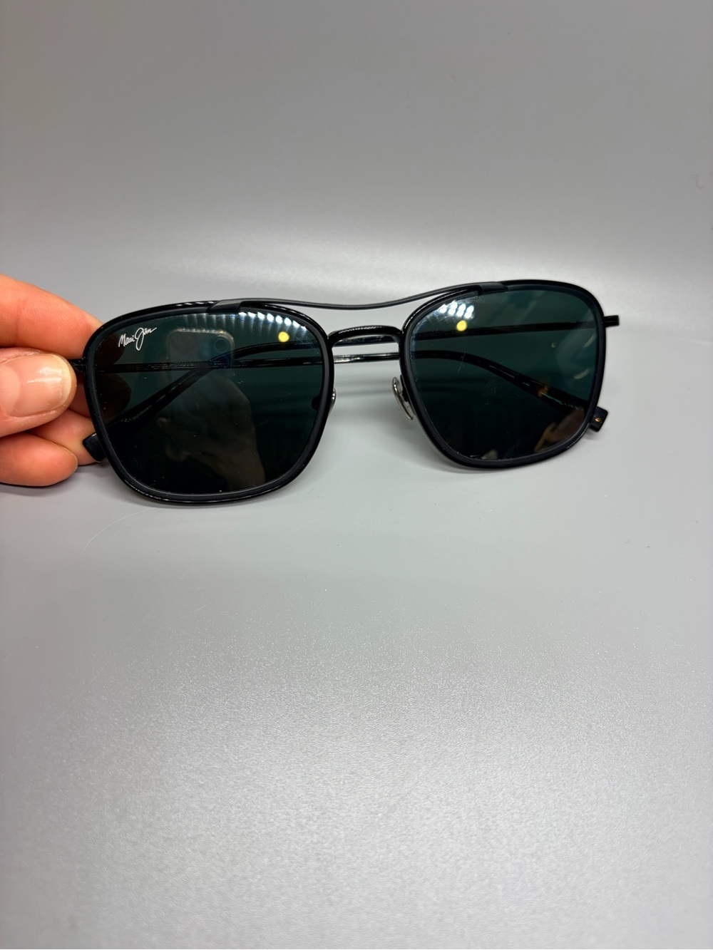 Maui Jim Men’s Black Frame Sunglasses with MJ 555-02